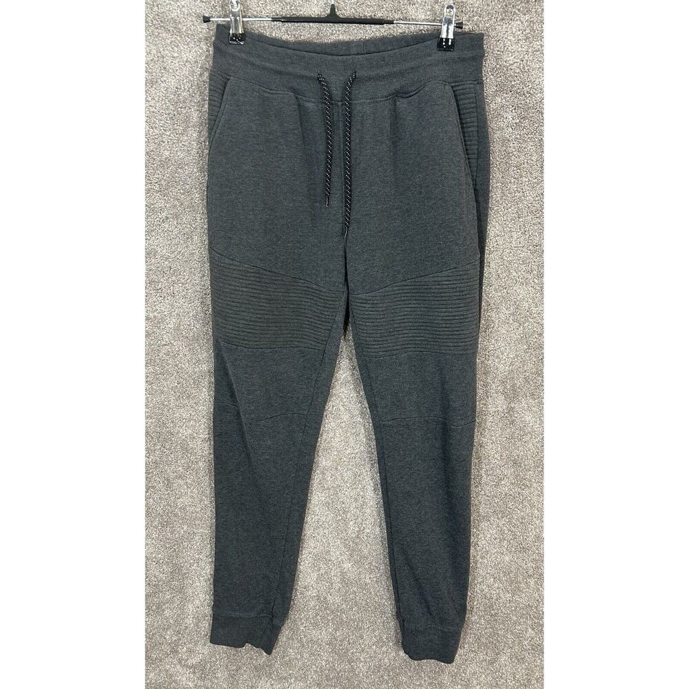 Southpole Joggers Mens Large Dark Gray Marled Measures 29X28 Elastic Waist Pants